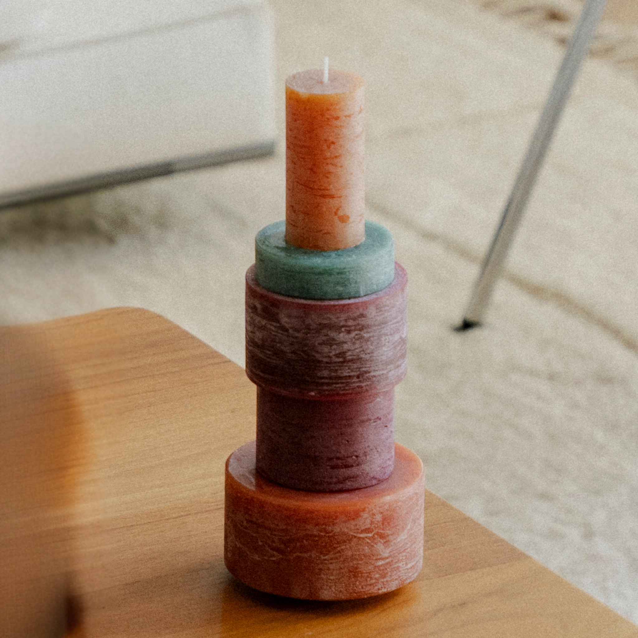MODULES TABLE SET Curated candles Warm Colors